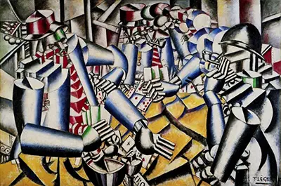 Soldiers Playing Cards Fernand Leger